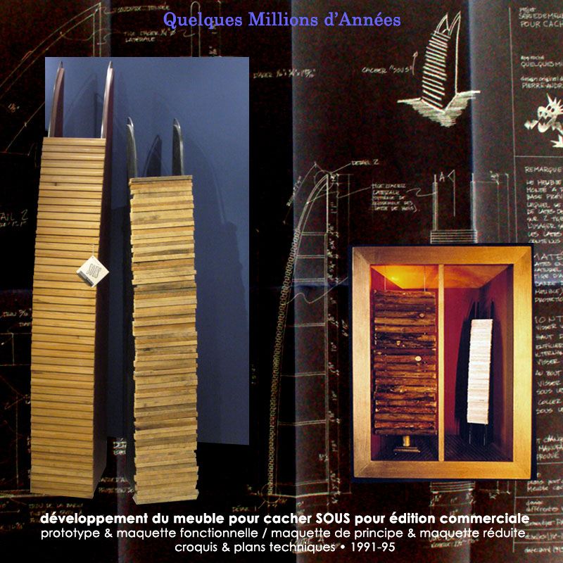 sous dans derrièere maquette